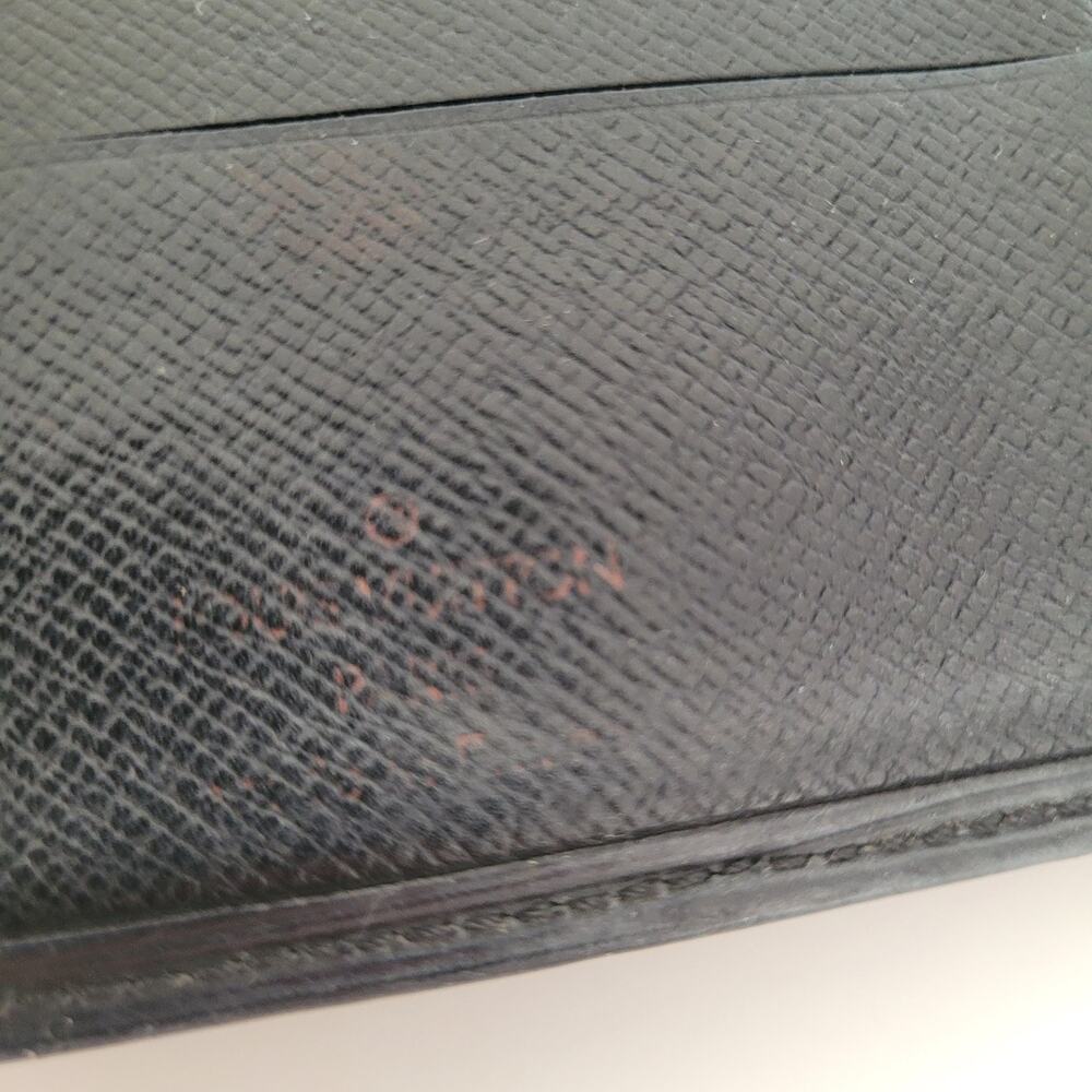 Vintage Louis Vuitton Epi Leather Bifold Wallet Black Snap Closure Organizer - Picture 4 of 15